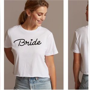 David’s Bridal Bride Crop Top
